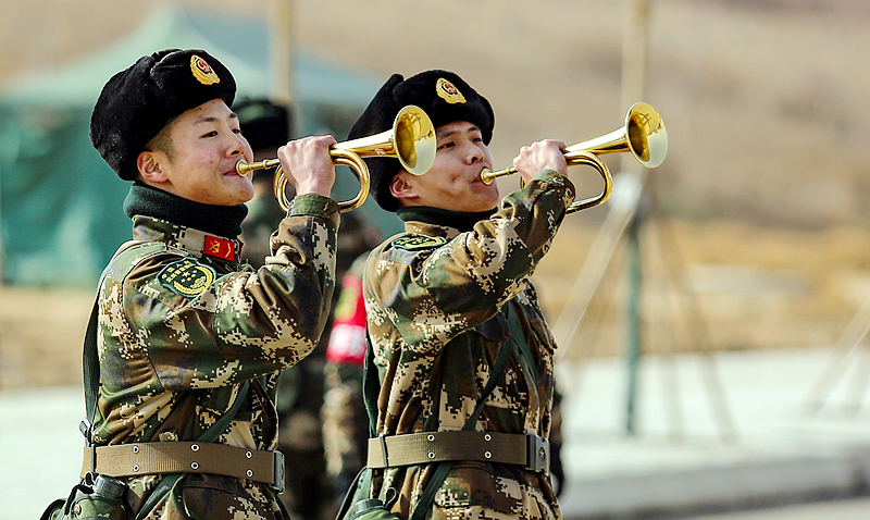 開訓(xùn)！武警甘肅省總隊(duì)拉開新年度軍事訓(xùn)練戰(zhàn)幕（組圖）