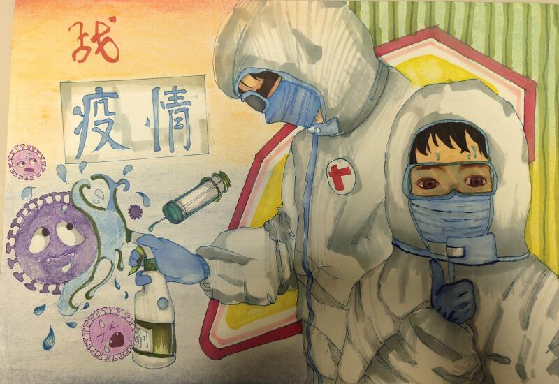 “疫情當前，孩子們有‘畫’說”作品展播（三十五）
