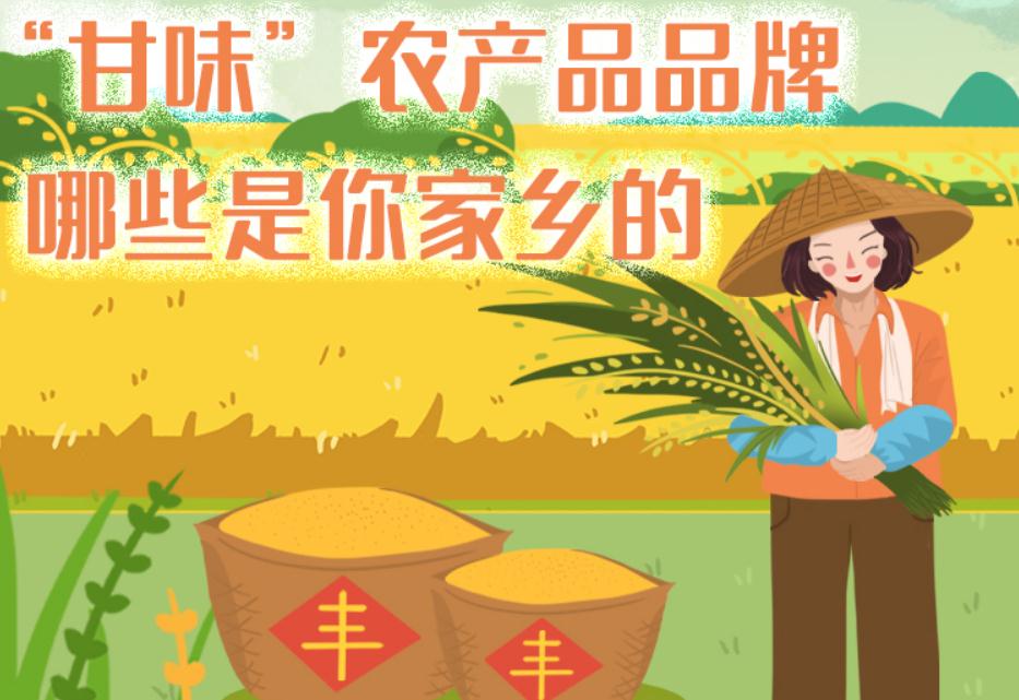 一圖帶你了解“甘味”農(nóng)產(chǎn)品品牌 ，哪些是你家鄉(xiāng)的？