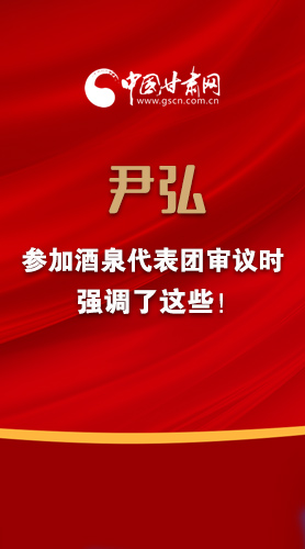【2022甘肅兩會(huì)·圖解】尹弘書記參加酒泉代表團(tuán)審議時(shí)強(qiáng)調(diào)了這些！