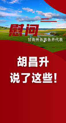  圖解|慰問甘南州各族各界代表 胡昌升說了這些！