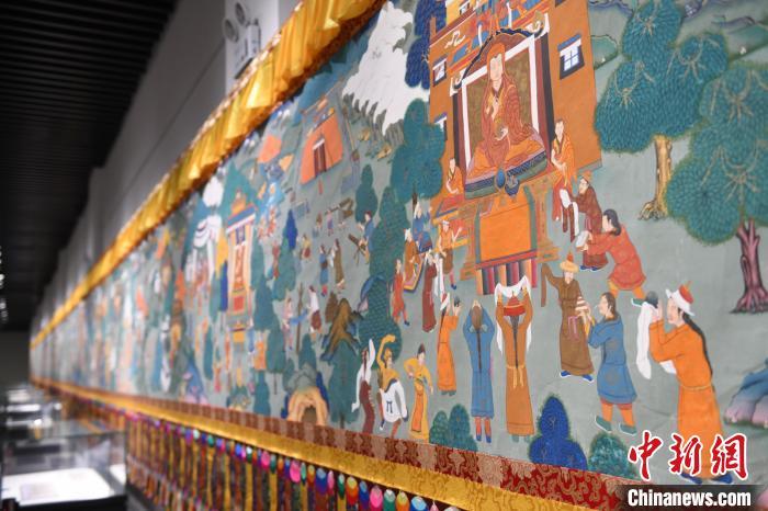 8月20日，“塔影河聲吉祥千年——涼州會盟暨蘭州與武威文物聯(lián)展”在蘭州市博物館開展。戴文昌 攝